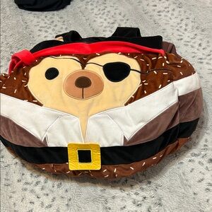 Squishmallows Pirate plush costume - Brown, Black, Red, Yellow